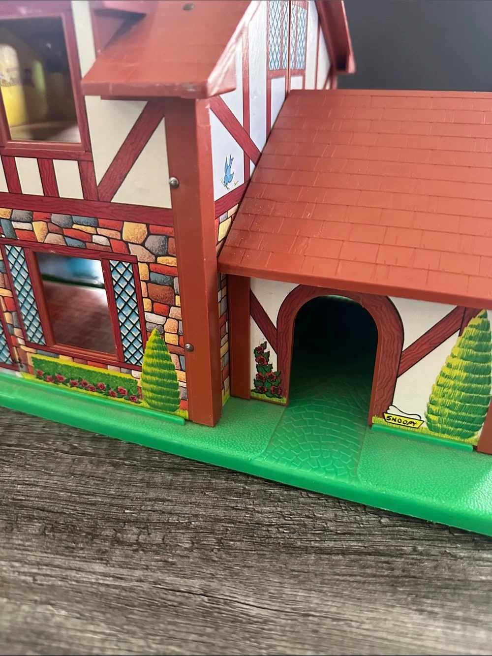 Fisher-Price 1980 Vintage Tutor Dollhouse Playset with Snoopy